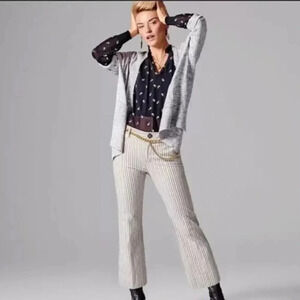 CAbi | Tick Tock Striped Cropped Pant # 5316